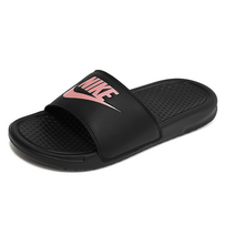 나이키 베네시 JDI 슬라이드 슬리퍼 블랙 핑크 여성 여자 학생 스포츠 실내화 신발 343881-007