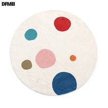 DFMEI 원형 카펫 심플 침대 사이드 카펫 의자 매트