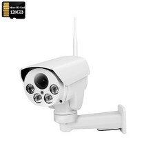 열화상카메라 적외선카메라 적외선 무선 보안 IP 와이파이 PTZ 자동 줌 SD 카드 사람 감지 IR Sonyimx335 HD 3G 4G SIM, 없음, 18.5MP-WIFI-128GB - EU 플러그-2.7