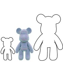 파티지엥 중형 베어브릭 큐빅 비즈 보석십자수 diy, 6. 미듐 젤리블루