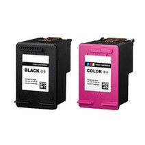 로켓잉크 HP 63XL 대용량 검정 컬러 세트 호환 기종 HP DESKJET 2130 2132 1112 OFFICEJET 4650, 2개입