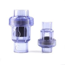 PVC 부속품 배관 자재 플라스틱 수도관 퀵 커넥터 엘보우 90 2 개/몫 20/25/32/40/50mm 블루 투명 U 파이프 수족관 물고기 액세서리 클리어 볼 밸브 피팅, [12] 2pcs Flap Check, [05] 50MM