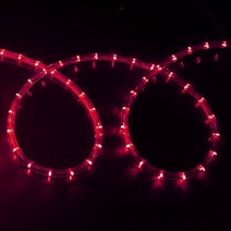 탄탄 LED 원형 논네온 줄조명 로프라이트 (2M 10M 50M 단위판매), 적색