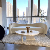 쇼파전문매장 수입소파 디자인쇼파 다이닝쇼파, 3인용 210cm, 린넨