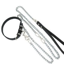 초크체인 강아지 대형견 초크체인 진돗개 가죽 목줄