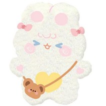 어깨 목 찜질기 온열 마사지기 뜨거운 물 주머니 플러시 뚜껑 작은 발 목 어깨 손 따뜻하게, 02 white rabbit