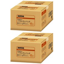 DOUTOR Drip Coffee 일본 도토루 드립 커피 4종 부드러운 향기로운 모카 킬리만자로 블렌드 40개 2팩, 40개입 2팩