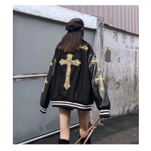 1+1 봄 트렌드 커플코트 캐주얼 코디 빈티지 자수 점퍼XT