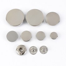 가죽 핸드프레스 각인기 가죽공예 도장 다이어리 20 세트 Meeteel 10-25mm 스냅 패스너 금속 보도 단추 의, 02 Silver_05 20mm