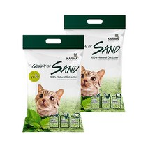 카르마 퀸오브샌드 고양이 두부 모래 녹차 3kg x 2개