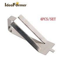 초정밀 스테인레스 스틸 유리 가열 베드 클립 클램프 UM2 Ultimaker 빌드 플랫폼 리테이너 용 히트 3D 프, 01 Type A