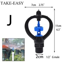 미니 스프링 쿨러 농사용 텃밭 정원 물 스프링클러 미스트 노즐 원예 스프링클러 잔디, 플라스틱 j
