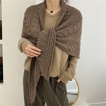 울 삼각숄 어깨숄 삼각머플러 트위스트 빅숄