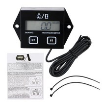타코미터 게이지 펄스 엔진 Tach Hour Meter Digital for Motorcycle ATV Lawn Mower 2/4 Stroke Engine Sp, 02 B, [02] B