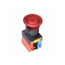 1A1B 푸쉬락 스위치 트랜스부착형 LED 램프 110V DC 22mm NS22-BER-L2D1A1B, 레드 [NS22-BER-L2DR1A1B]