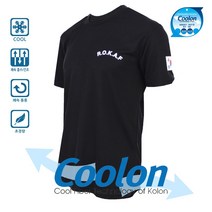 꾸니스토리 [국산] 쿨론 ROKAF 공군 검정 반소매