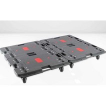 플라스틱파레트 앵글달리 사각 달리 끌차 밀차 카트, 상세 페이지 참고, 블랙 B 60x40 150kg 3인치 고무휠