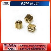 0.5M 10/11/12/13/14/15/16/17/18/19 톱니 0.5mod 기어 랙 스퍼 정밀 구리 강철 cnc 피니언 10 개, 03 12 Teeth_02 3mm