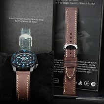 셀럽하우스 소가죽 시계줄 가죽스트랩 22mm 블랙, 기본상품