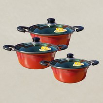 선학 알루미늄 경질 3종 냄비세트 양수 20cm 24cm 26cm라면 큰 냄비