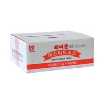 태원 테이준 일회용 머스타드소스 1박스(12g x 250개)