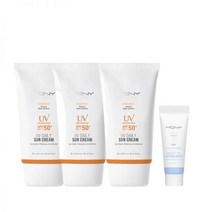 맥퀸뉴욕 UV 데일리 선크림베이스매트 50ML 3개 SPF50 PA+++ +수딩크림 미니7ml, 선크림(매트2개)+선크림(베이스)1개