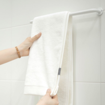 손잡이1번가 수건걸이 다용도걸이 행거 2size, 블랙(무광), 대(600mm)