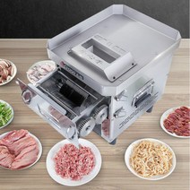 110V/220V 전기 고기 슬라이서 상업용 자동 슬라이서 다기능 스테인리스 슬라이서 커터 고기 분쇄기, 10.110-120V - 5mm-EU, 1개