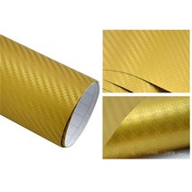 무광 차량용 흡착 래핑지 필름 카본 컬러 본넷 ppf 152/127cm 다채로운 3D 탄소 섬유 비닐 자동차 랩 시트, 10 금_03 127x20cm