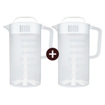 [증정-송월행주] 카페마스터 믹싱피쳐 2L X2개 음료혼합피쳐 쉐이커 믹싱컵