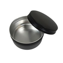 갓샵 블랙 원형 틴케이스 80ml 6.8 x 3.5 cm, 150개
