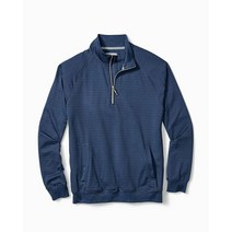 [143077][써스데이아일랜드]토미 바하마 남성 T220110 라인업 아일랜드존 반집업 스웨터 오션 딥M