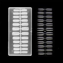 투명 네일 연장 인조 손톱 말캉 팁 120pcs, 오벌