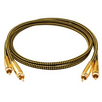 고급 오디오랙 앰프 리시버 장식장 발열 이중 연꽃 머리 오디오 케이블 2 대 연결 스피커 증폭기 CD 기계 RCA 신호, 67. 이중 연꽃 머리 [6N 단결정 구리 은도금 ※