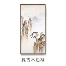 인테리어액자 고풍스런 수묵화 동양화 대형그림액자 입도현관 세로걸이 진경산수화 장식, 60*120, 원목 컬러 프레임 고분자 프레임, 화가가 정성을 다해 직접 그리다.