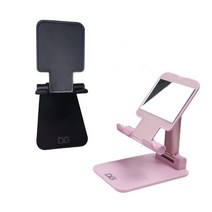 다연경 접이식 각도조절 핸드폰 거치대 2개 탁상용 스탠드 휴대용 가벼운, 블랙+핑크