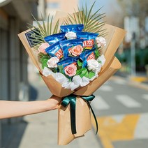 미쯔 과자꽃다발 발렌타인데이 화이트데이 로즈데이 생일 기념일 졸업 선물