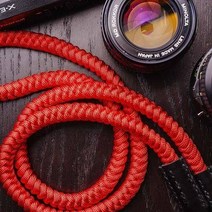 미러리스 디지털 카메라 라이카 캐논 후지 니콘 올림푸스 펜탁스 소니 핸드 우븐 나일론 로프 숄더 넥 스, 03 red