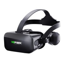 뉴버전 스테레오 VR 3D안경 가상현실체험 스마트폰용 VR기어, 뉴버전 스테레오 헤드폰일체형