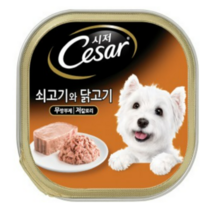 시저 반려견 주식캔, 05.소고기+닭고기, 100g, 6캔