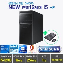 삼성 데스크탑5 DM500 - 12세대 i5 + Win11 Pro 포함 / 12세대 i5, 램16GB + SSD 256GB + HDD 1TB, Windows10 Pro, DM500 12세대 i5 -F