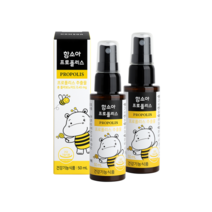 함소아 키즈 프로폴리스 간편한 구강건강 달콤한맛 50ml 2통, 프로폴리스 50ml 2통