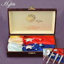 [도도예] H.jin 비단 거북 복 은수저 2인세트 (단체선물) 학교 교회 보험 고객 판촉 홍보 행사 기프트 기념품 답례품 추천, 1세트