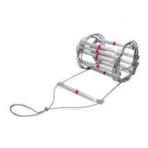 하향식피난구 계단 피난사다리 다락방 옥상 스테핑, 30m+안전고리  (간격 30)