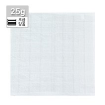 25 물수건(28x28cm 25g) 주방 업소 식당 면 물수건 다용도 순면 빨아쓰는 행주 걸레