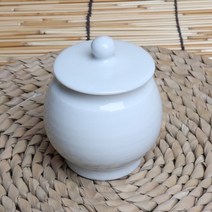 고급 백자 차호