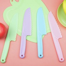소꿉놀이 유아 안전칼 어린이 칼 요리 어린이집 아동용 플라스틱 무독성 식양처 승인, 그린-중