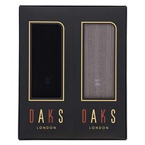 DAKS(닥스) 비즈니스 면 100% 크루 길이 양말 브랜드 양말 2족조 선물 세트 맨즈 삭스 올 시즌용 양말 남성 맨즈 선물 선물 선물 DA-20 giftset