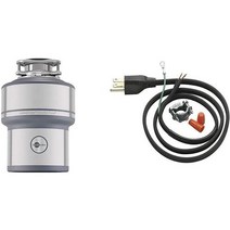 InSinkErator 쓰레기 처리기 Evolution Excel 1.0 HP 연속 공급 및 전원 코드 키트 CRD-00, 단일모델명/품번