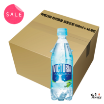 짜릿 시원한 빅토리아 탄산음료 청포도향 500ml x 40개입